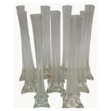 12 Glass Vases - 16"