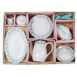 Mid-Century Porcelain Toy Tea Set in Original Box