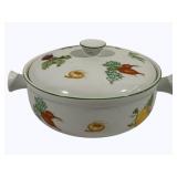 Andrea Vegetable Covered Dish - 5 x 9.5" round