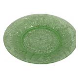 Green Glass Plate - 10 1/4"