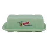 Jadeite Bunny Bread Butter Container 2.5x6x3