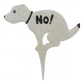 Cast Iron NO! Lawn Stake 12x13