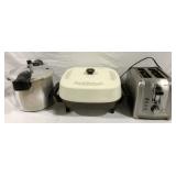 Kitchen Items - Toaster, Pressure Cooker & Skillet