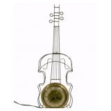 Mid-Century Violin Wall Clock by United