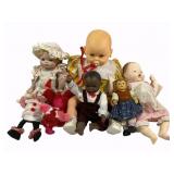 Lot of Assorted Dolls & More