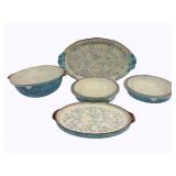 5 Temp-tations Ovenware by Tara "Floral Lace"