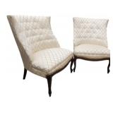 Pair of Mid Century French Slipper Chairs