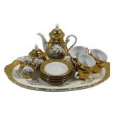16pcs HK Bavaria German Handarbeit Tea Set