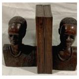 2 Wood Bookends - 8 x 5 x 5