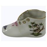 Herend Handpainted Porcelain Shoe - 4 x 2 x 2
