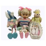 Lot of Assorted Dolls & More