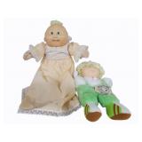 2 Cabbage Patch Dolls - 16", 12"