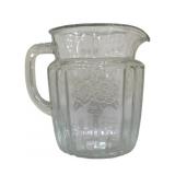 Open Rose Glass Pitcher - 6 x 5