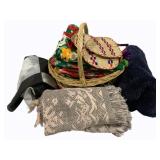 Lot of Assorted Items - Blankets, Baskets & More