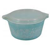 Vintage Pyrex Butterprint Round Dish w/ Lid