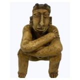 Seated Nude Male Figure - 11 x 7 x 7