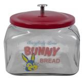 Bunny Bread Glass Jar, Metal Lid 10"