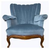 French Channel Back Vintage Arm Chair