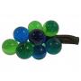 Cluster of Vintage Blue & Green Lucite Grapes
