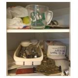 Cabinet Lot of Assorted Items - Measuring Cup