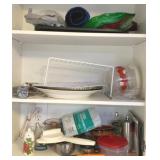 Cabinet Lot of Assorted Items