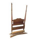 Canopy Twin Sized Bed w/ Slats - 74 x 42