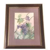 Framed Watercolor - Signed - 20 x 23.5