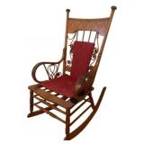 Antique Wooden Rocker - 22 x 32 x 43