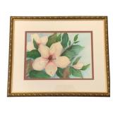 Framed Watercolor - Signed - 17 x 22