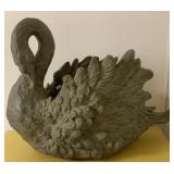 Plastic Swan Planter - 18 x 21 x 10