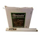 Illuminated Lawn Ornaments - Star & Pussy Willows