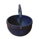 Vintage Woven Basket w/ handle - 16 x 8.5