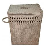 Wicker Clothes Hamper - 11 x 15 x 19.5