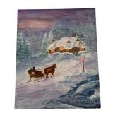 Oil on Board - 14 x 11