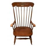Antique Wood Rocker - 24 x 27.5 x 39.5