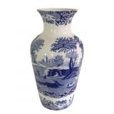 Spode Blue/White Vase - 11"