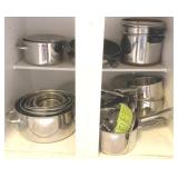 Cabinet Lot of Pots & Pans