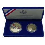 1986 US Liberty Silver and Half Dollar Set
