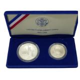 1986 US Liberty and Half Dollar Set