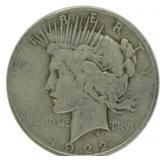 1922 Peace Silver Dollar