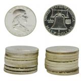 20 1960-1963 Franklin Half Dollars
