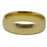 10K Gold Band Ring Size: 9.5, 0.21oz