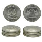 10 1956 Franklin Half Dollars