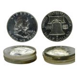 10 1962 Franklin Half Dollars