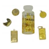 Assorted Gold Pieces & Accessories