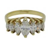 10K THL Ring, Ring Size: 6, 0.10oz