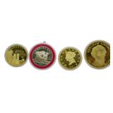 4 Commemerative Tokens/Coins