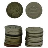 Assorted 1940s Jefferson Nickels