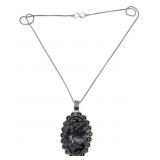 Snow Flake Pendant Necklace with Chain