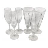 6 Glass Stemware 8"
